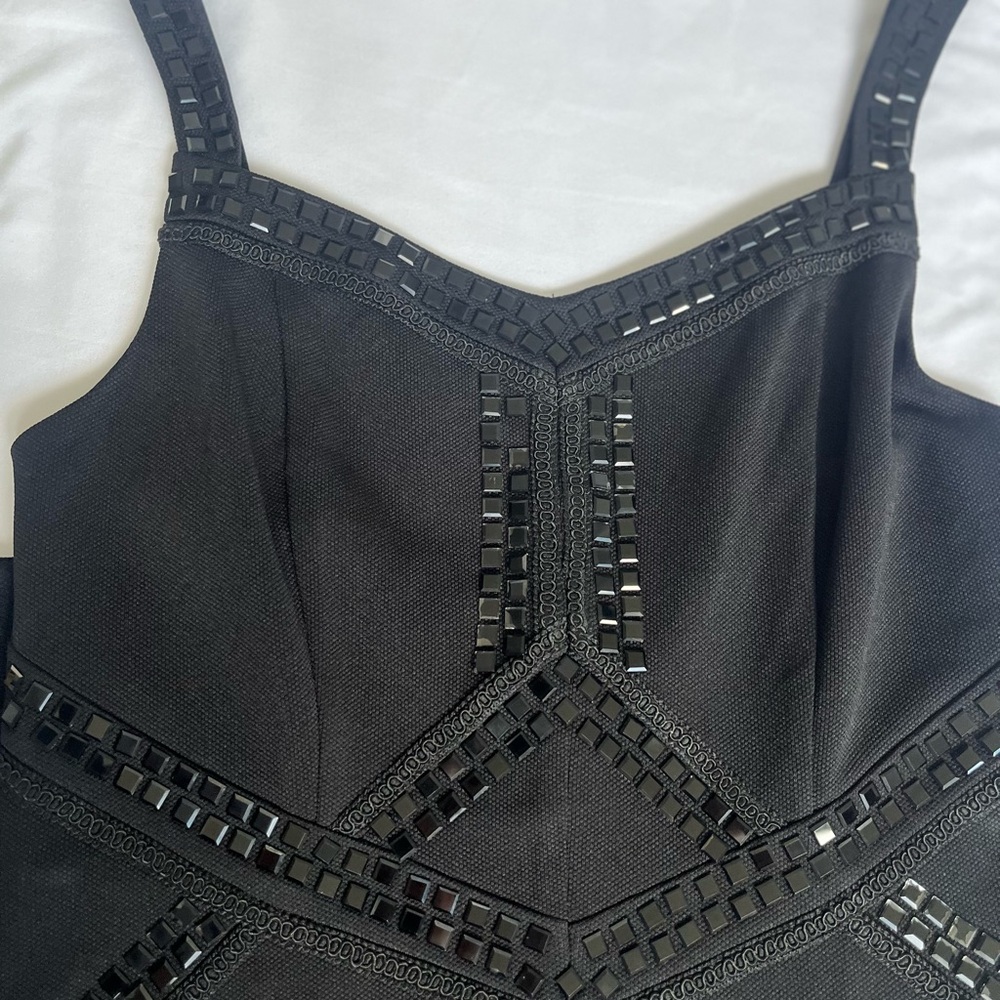 Fab'rik Black Beaded Minin Dress-Boutique-Cocktail/ Party Dress Sz Large